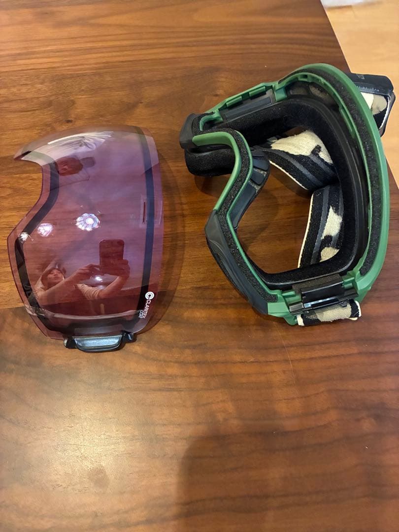 DICE グリーンゴーグル クリアテックスコートとグローブセット