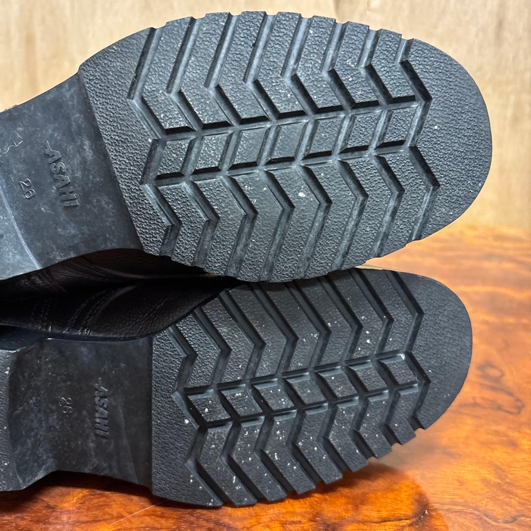 ミリタリーブーツ ブラック レザー ハイカット　26㎝　0202o187