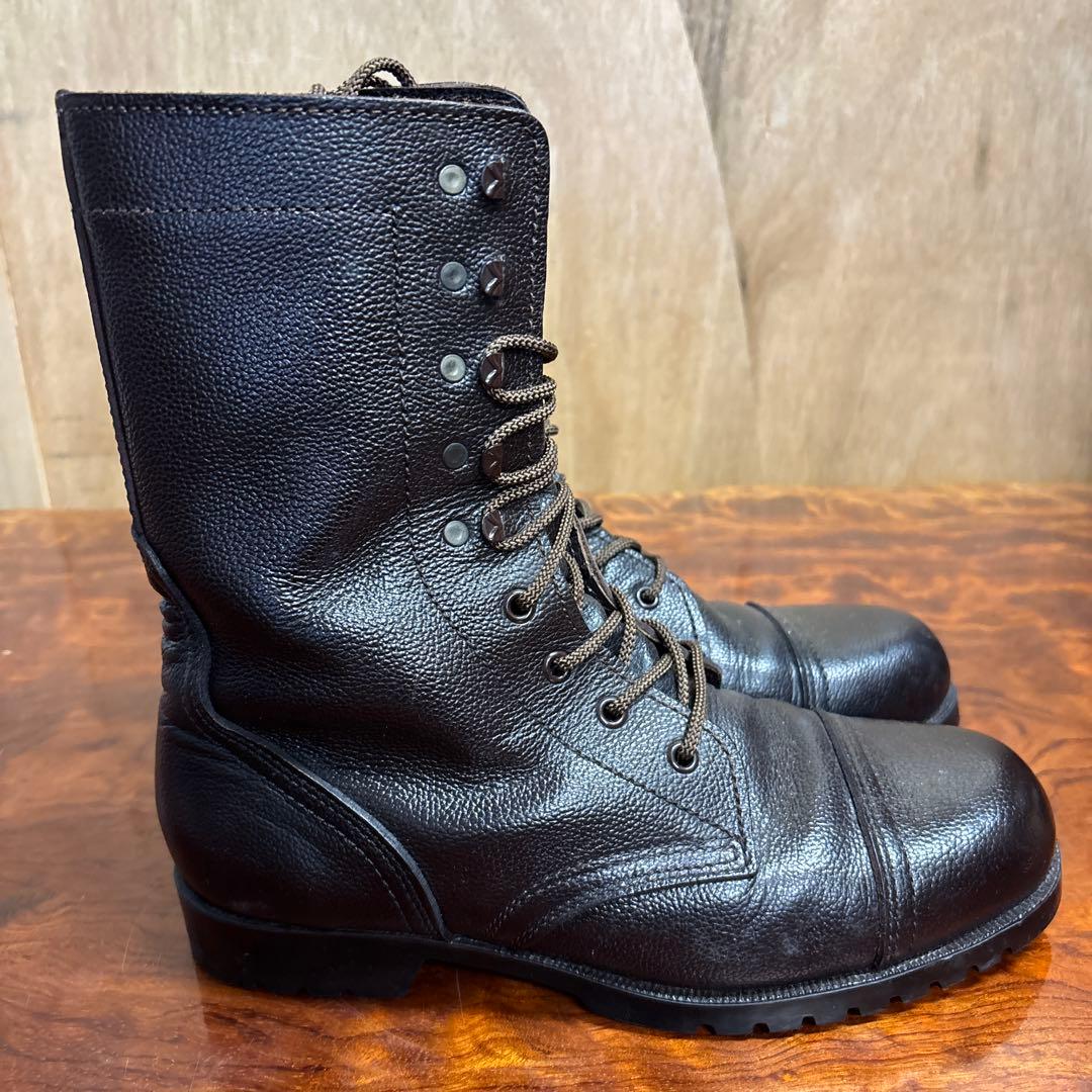 ミリタリーブーツ ブラック レザー ハイカット　26㎝　0202o187