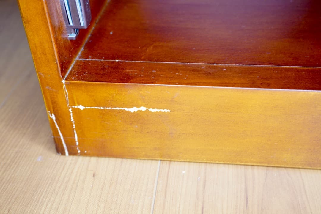 英国アンティーク調 ブックケース フラップ式扉