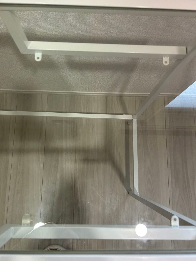 IKEA VITTSJÖ ヴィットショー デスク 机 ホワイト廃盤 ガラス 直接