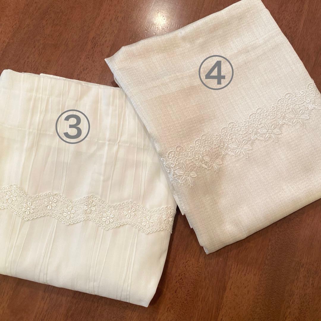 カフェカーテン✿*:❛ねむ❕❜刺繍レース✩.*ハンドメイド*:..。♡*゜