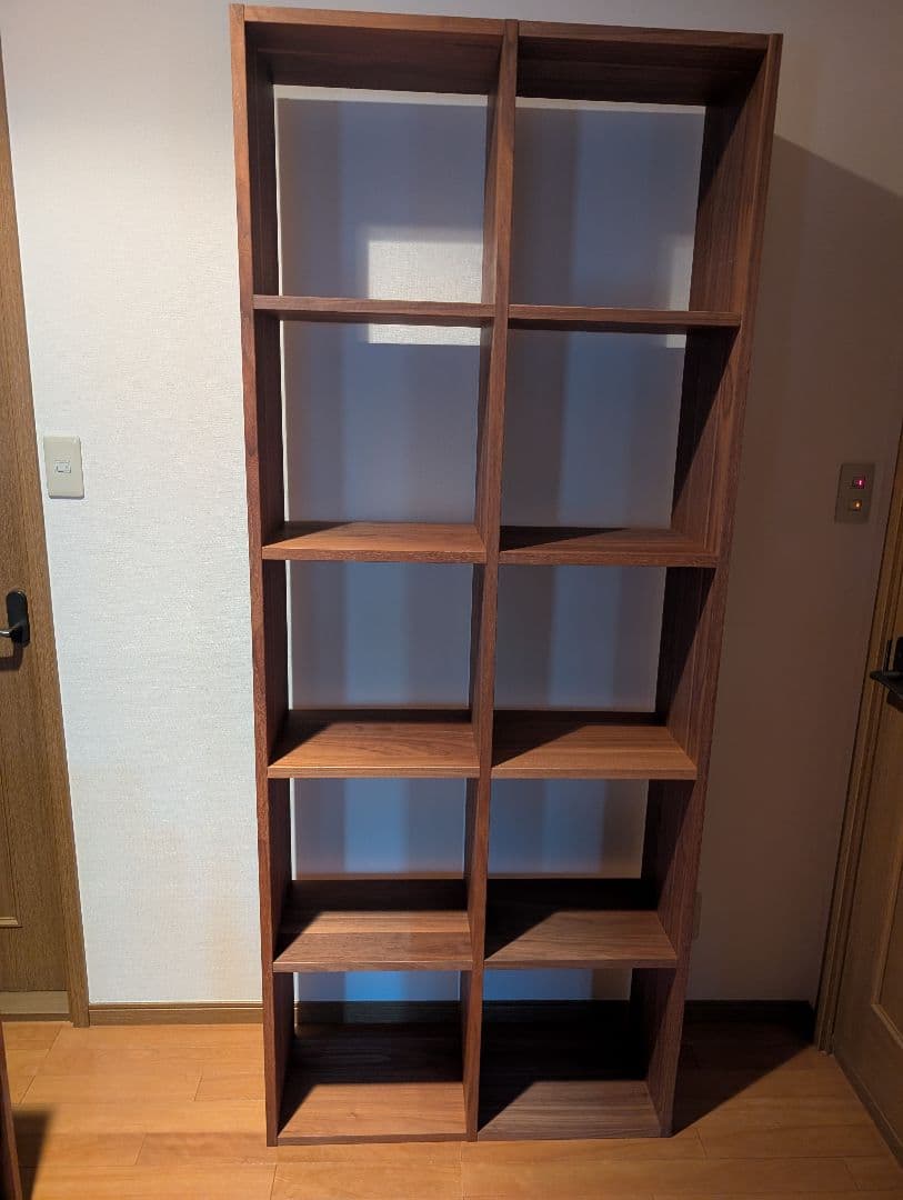 《専用》無印良品 スタッキングシェルフ 5段×2 ウォールナット 木製家具 棚
