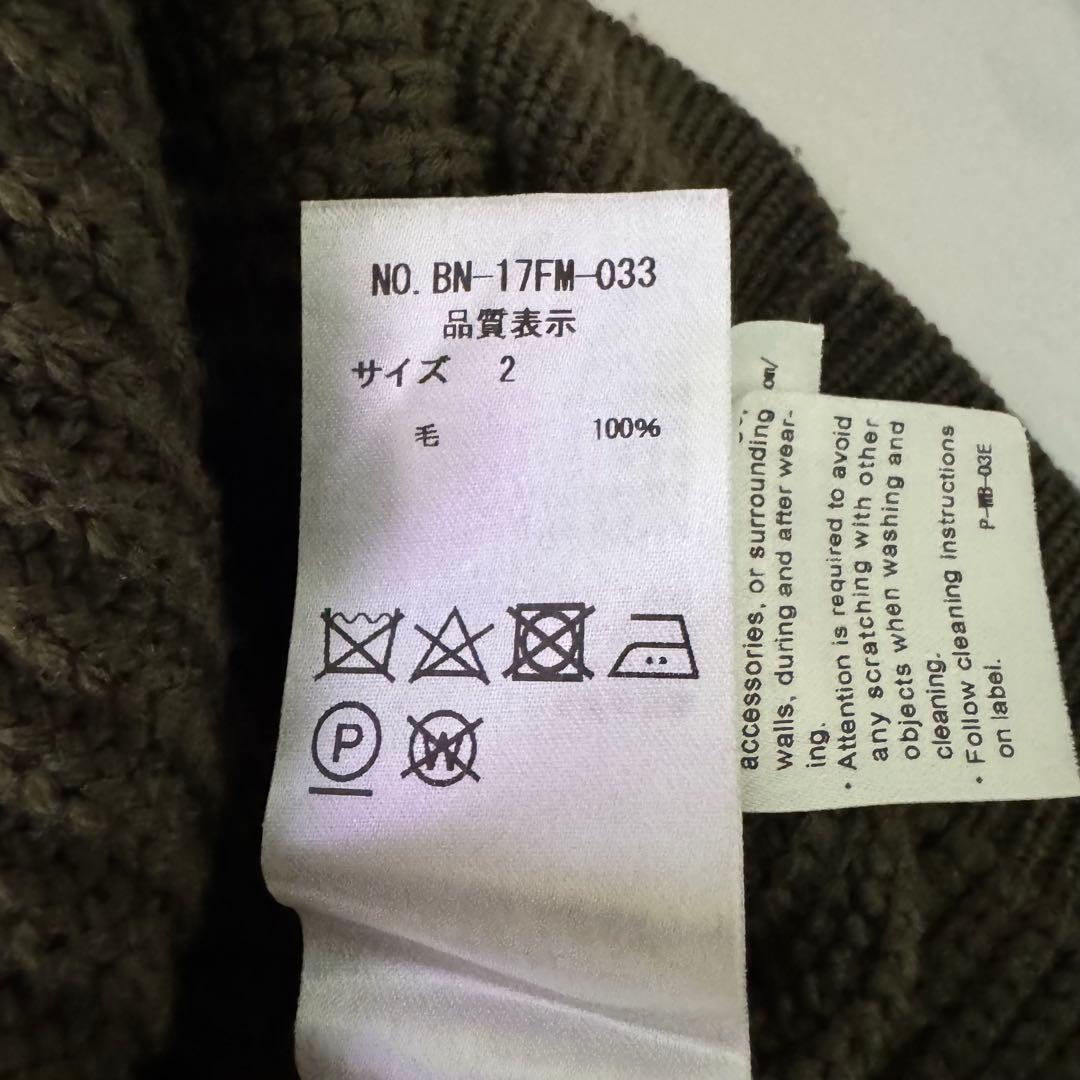 BATONER for SHIPS カーキ カーディガン