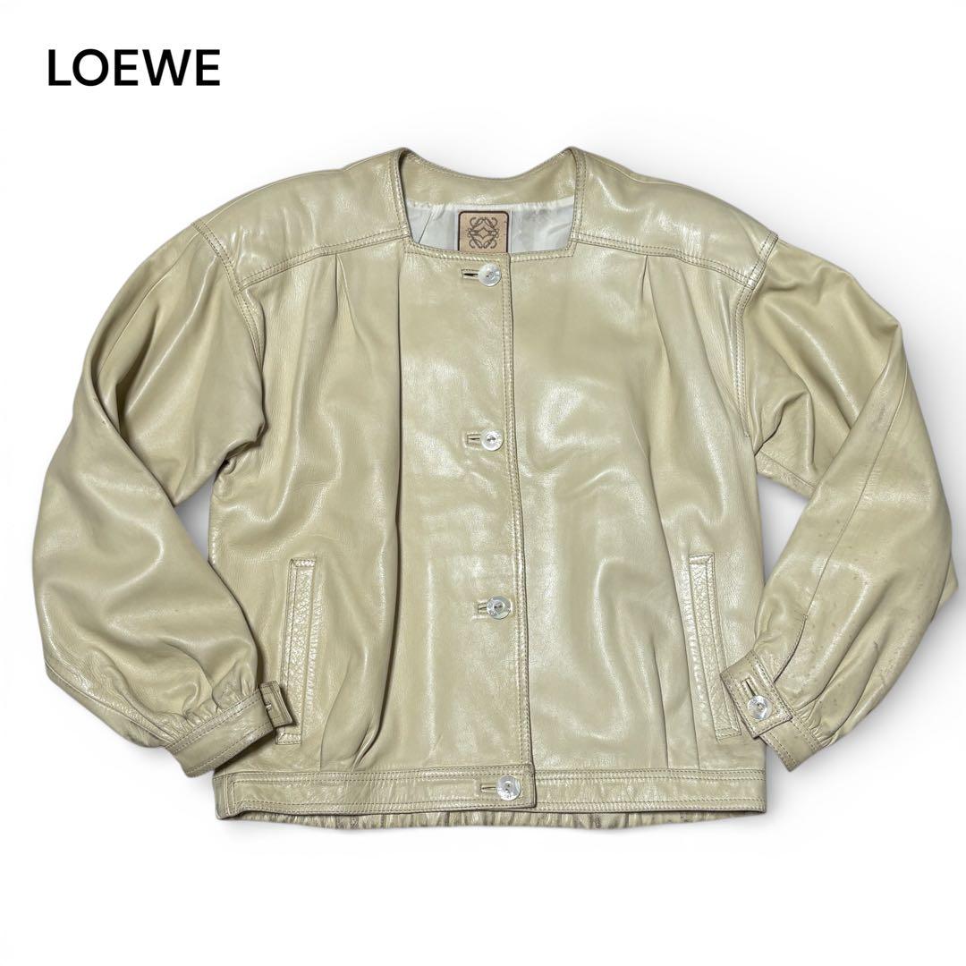 LOEWE ロエベ レザー ジャケット 40