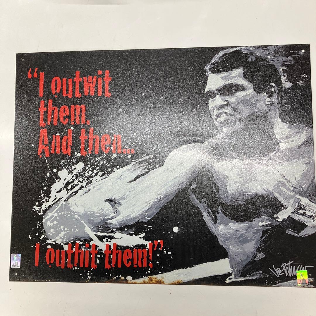 最終価格‼️売り切り‼️モハメドアリ　　ブリキの看板