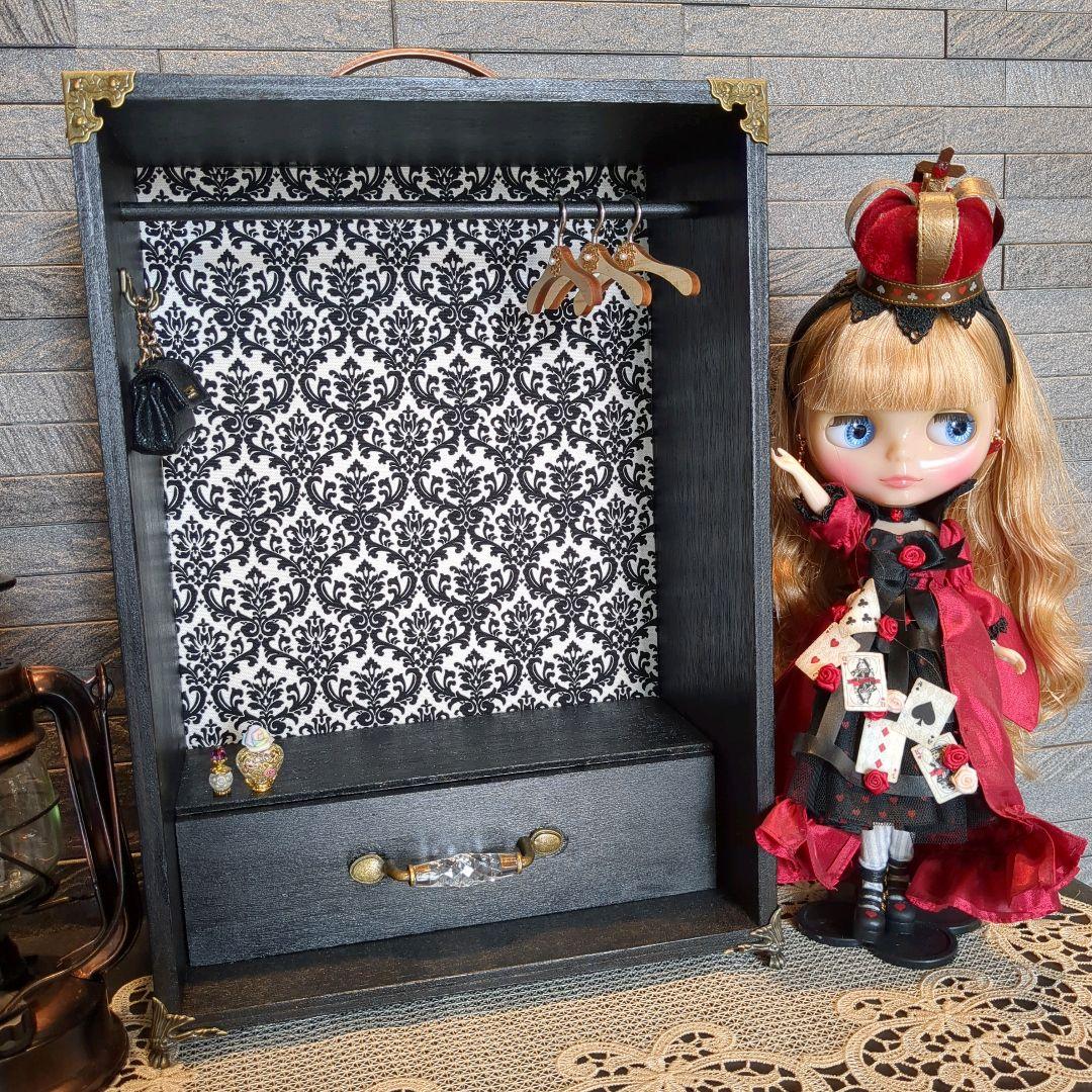 ！新色！　ブライス　リカちゃん　木製クローゼット　縦型オープンタイプ