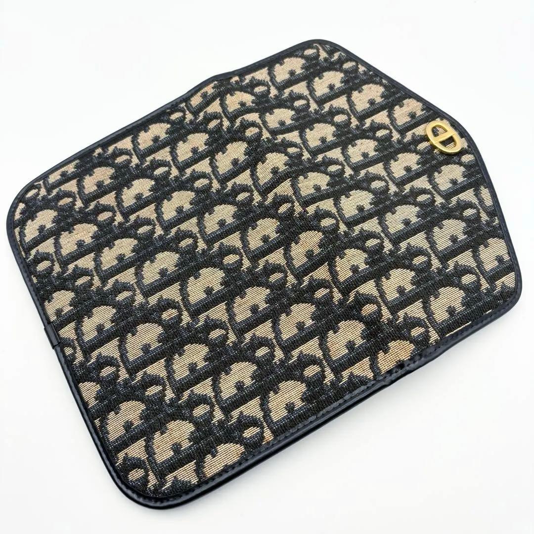 【希少】ディオール オールドトロッター柄 クラッチポーチ ヴィンテージ ネイビー