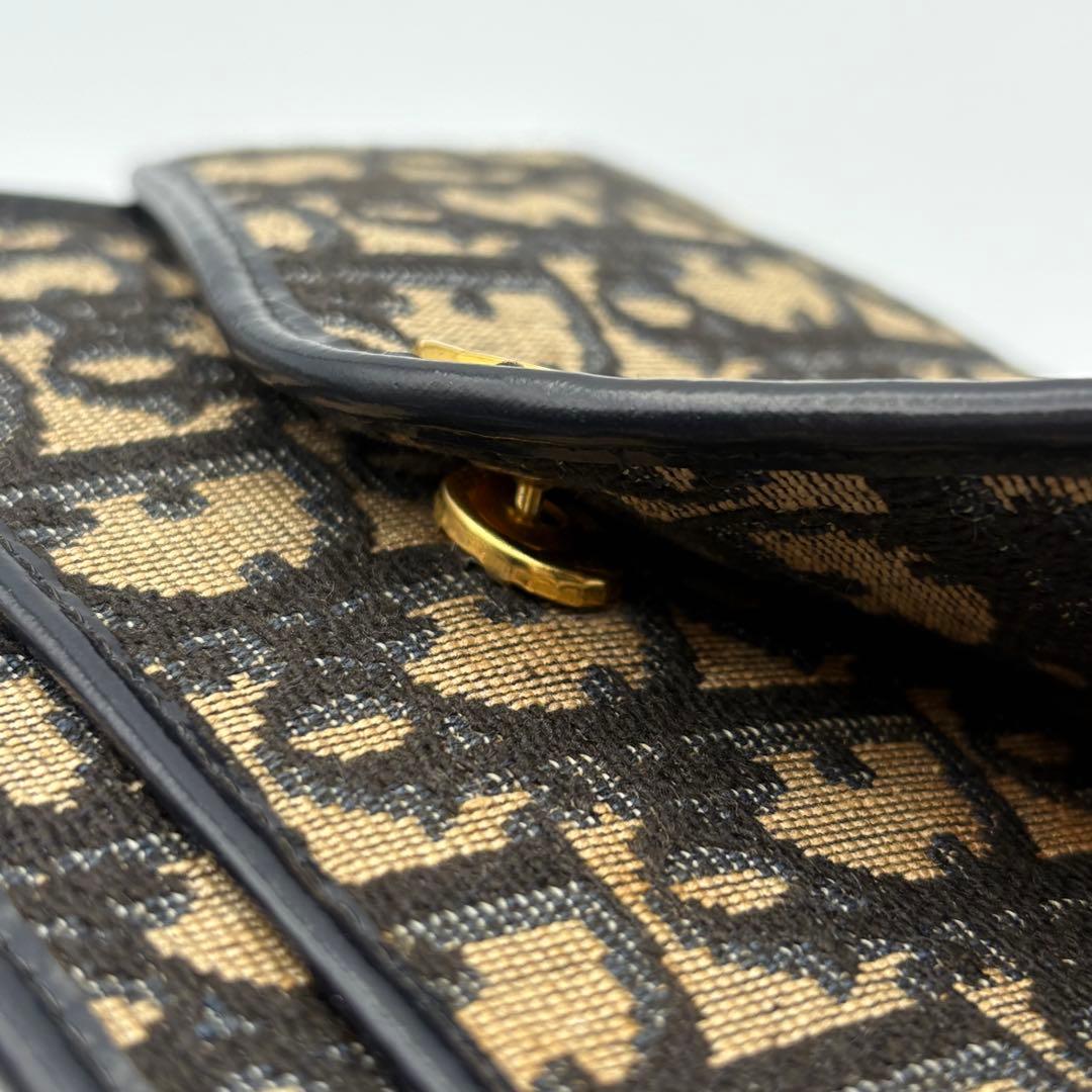 【希少】ディオール オールドトロッター柄 クラッチポーチ ヴィンテージ ネイビー