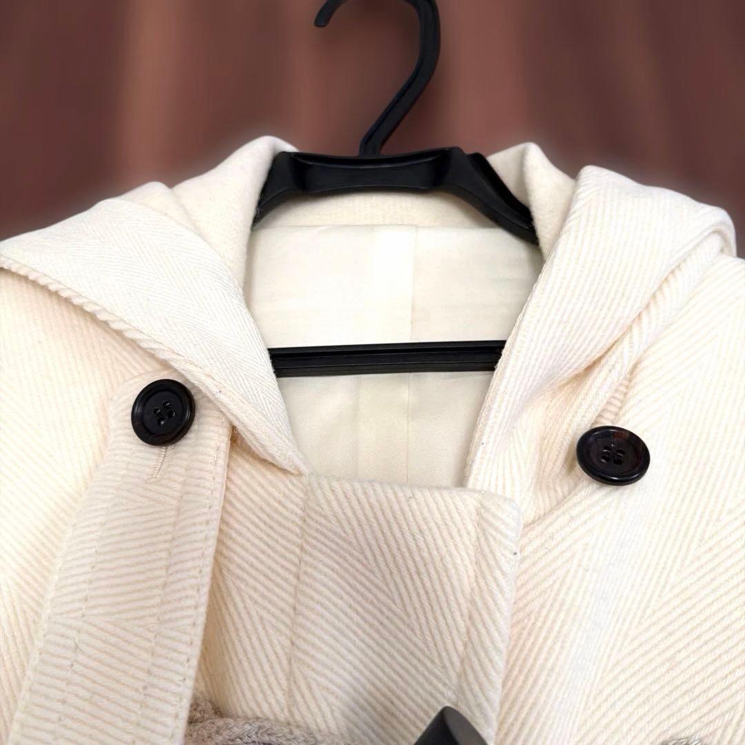 【美品】23区　ダッフルコート　白