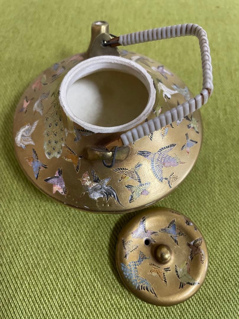 薩摩焼　ミニ銚子　徳利　玄山銘