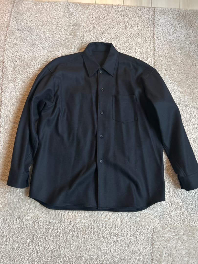 Cornier コルニエ　COLLEGE FLANNEL OVER SHIRTS