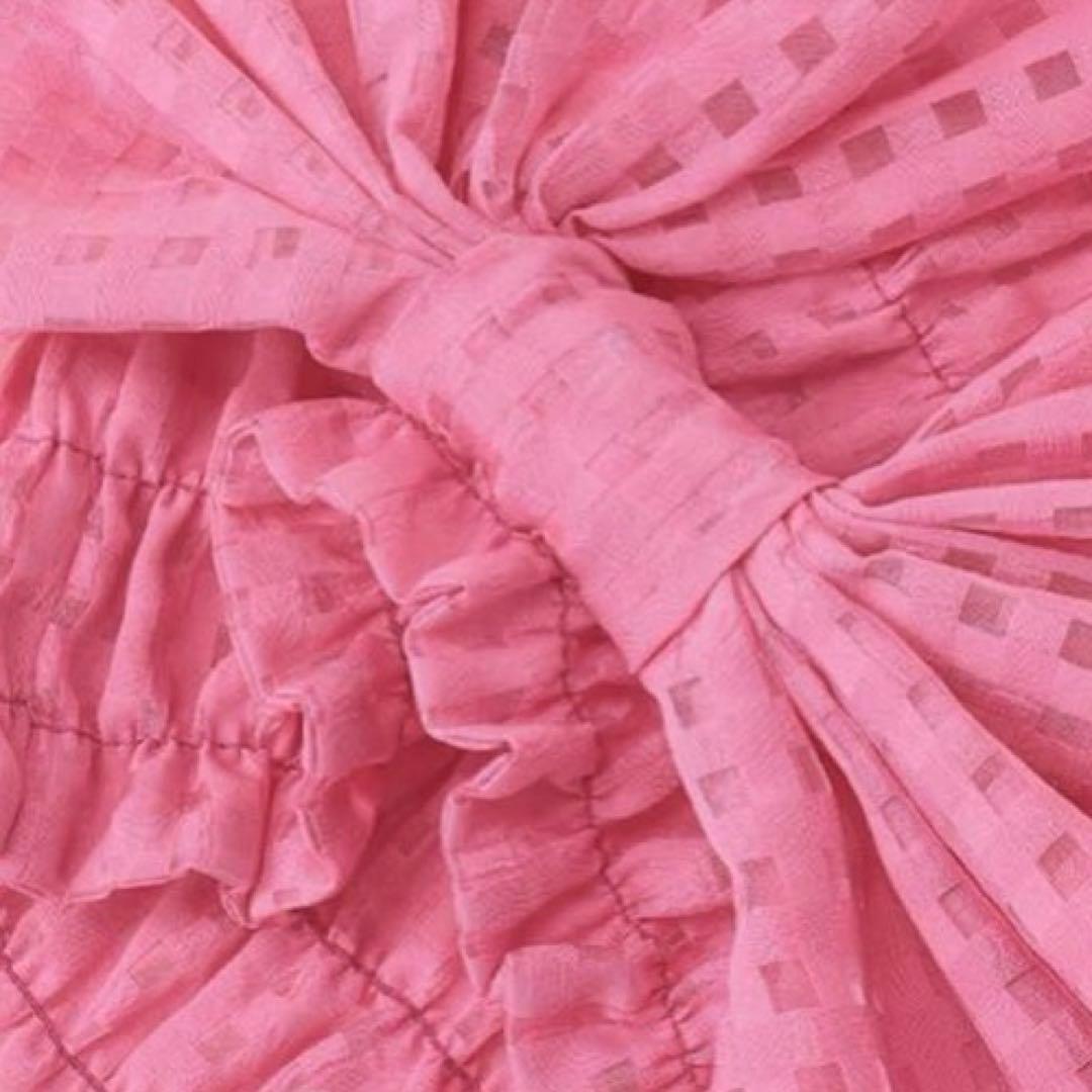 メゾピアノ いちごハンカチ柄　浴衣ドレス　100