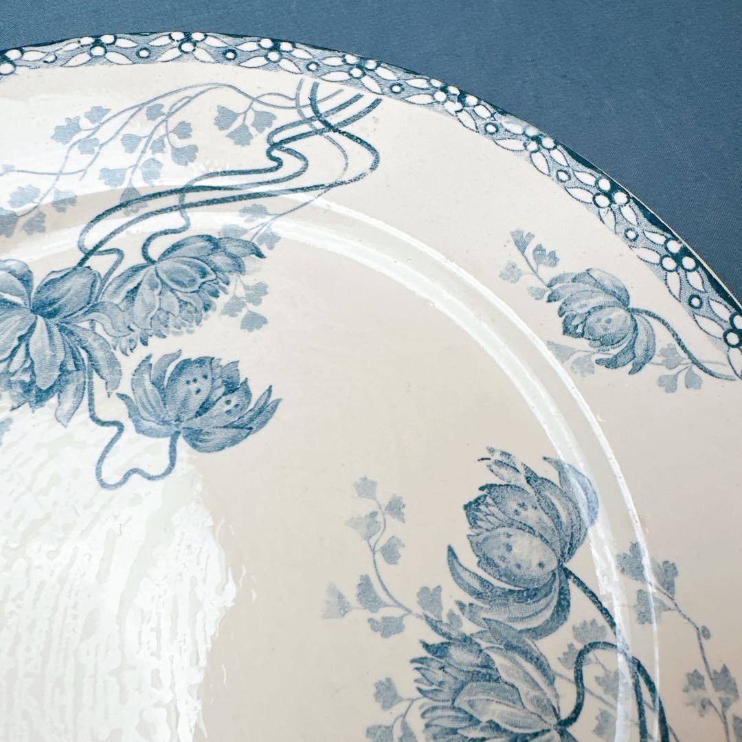 【Tory】アンティーク サルグミンヌ U＆C ROYAT 平皿2枚セット