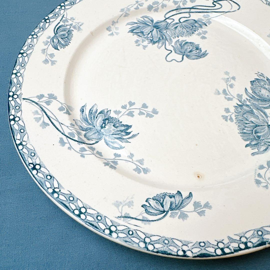 【Tory】アンティーク サルグミンヌ U＆C ROYAT 平皿2枚セット