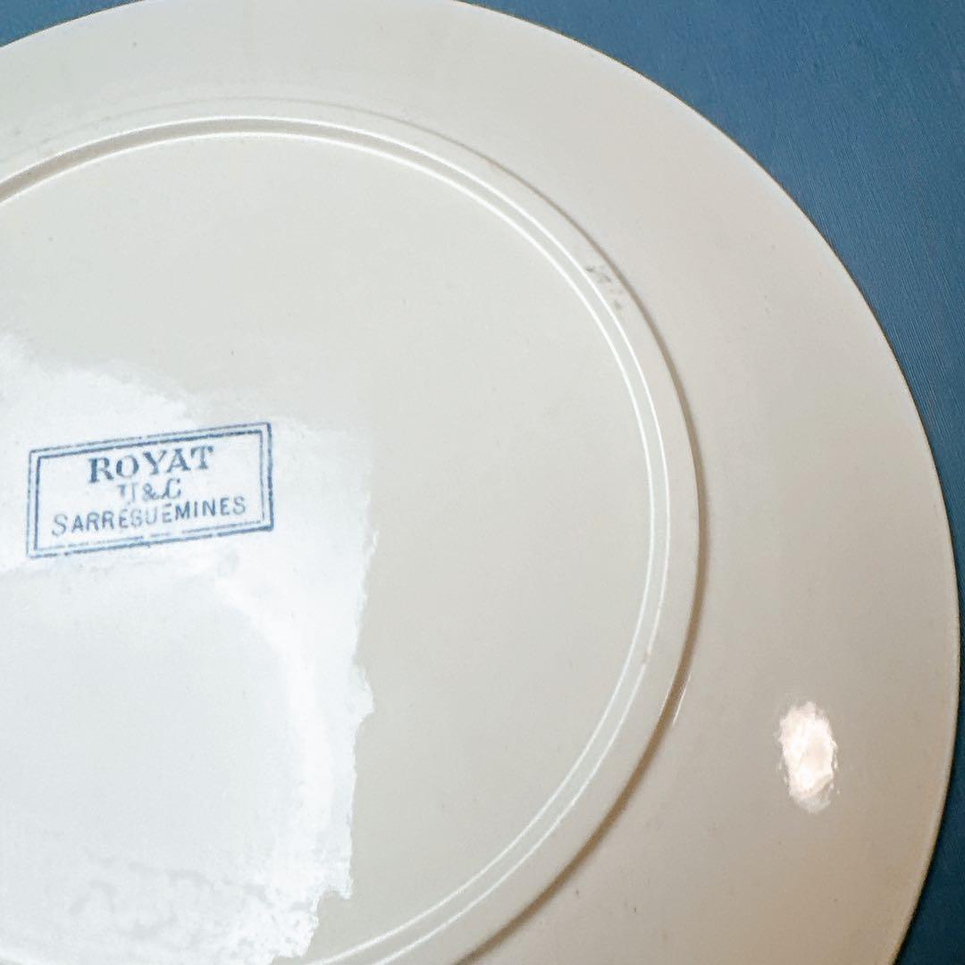 【Tory】アンティーク サルグミンヌ U＆C ROYAT 平皿2枚セット