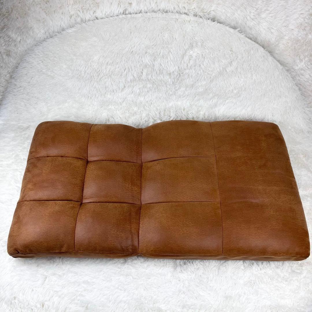 【2個セット】ニトリ つながるポケットコイル 座椅子 レザー調タイプ　ロソファ