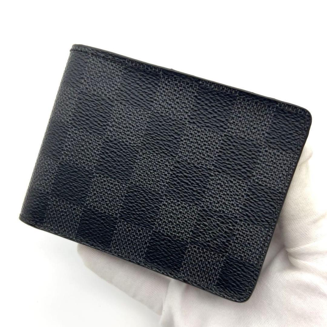 24時間限定❣️ルイヴィトン 二つ折り財布 グラフィット スレンダー イニシャル無