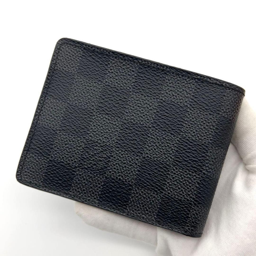 24時間限定❣️ルイヴィトン 二つ折り財布 グラフィット スレンダー イニシャル無