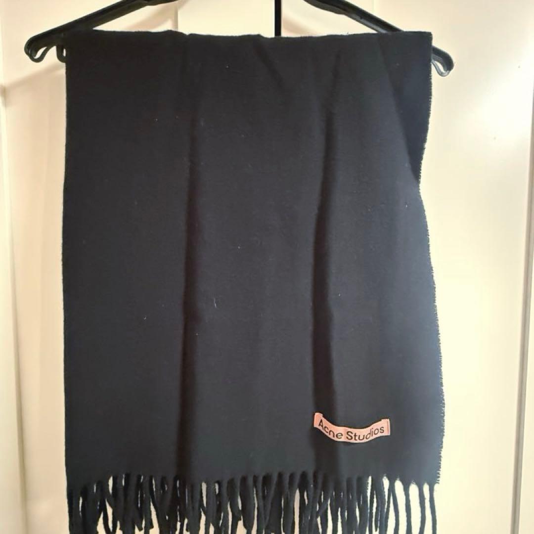 Acne Studios 黒 マフラー 200x70cm