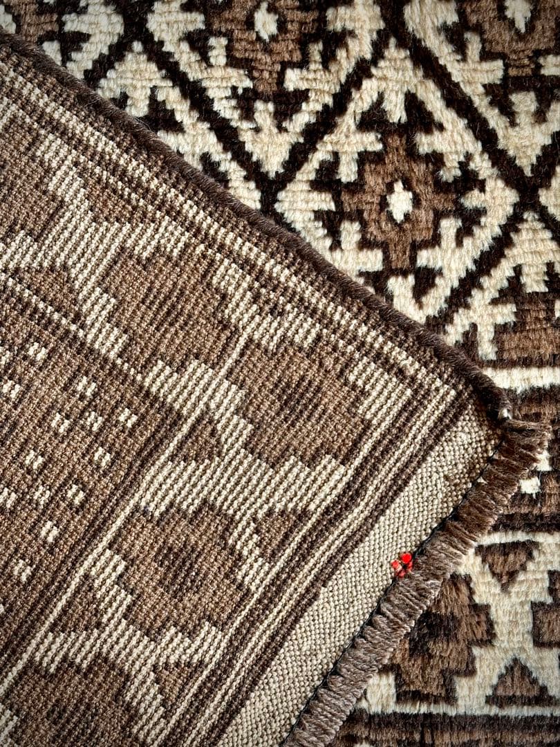 トライバルラグ　ヴィンテージラグ　タイマニ　バルーチ　プリミティブアート　美品