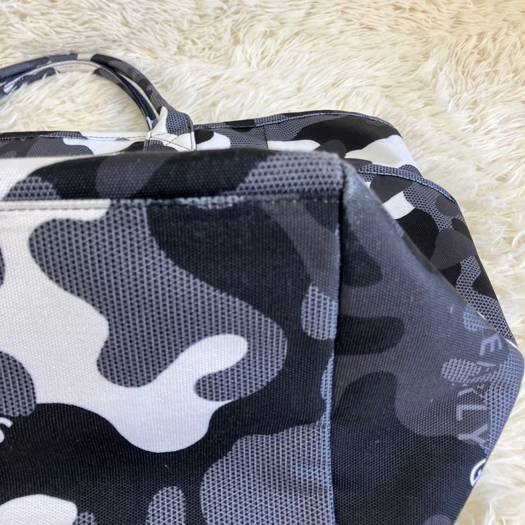 希少 完全完売品 パーリーゲイツ ブラックカモ　ロッカーバッグ 迷彩 大容量