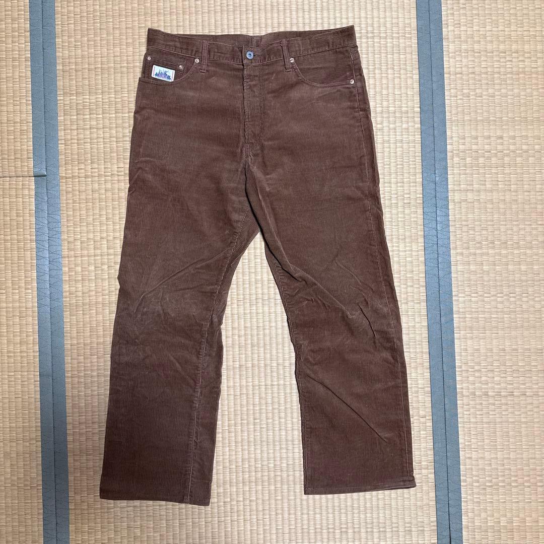 A.W.Aブラウン コーデュロイ ストレートパンツ　LOT.585 W38