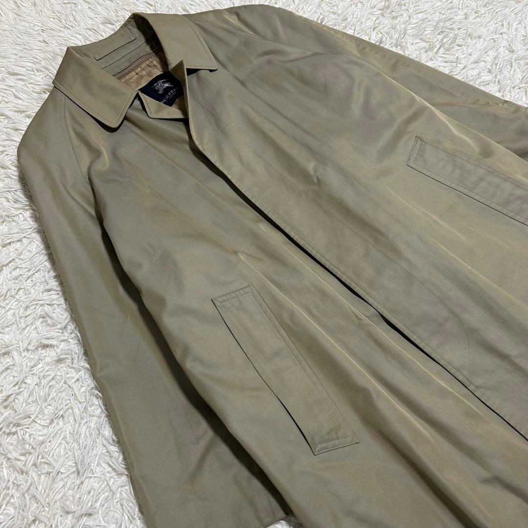 良品✨バーバリーロンドン 玉虫色 ノバチェック ライナー付き ステンカラーコート