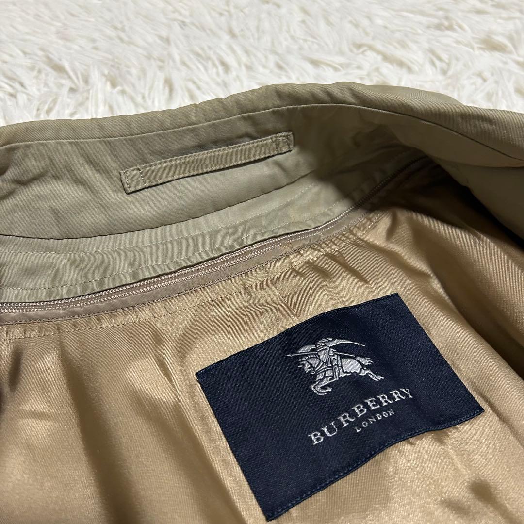 良品✨バーバリーロンドン 玉虫色 ノバチェック ライナー付き ステンカラーコート