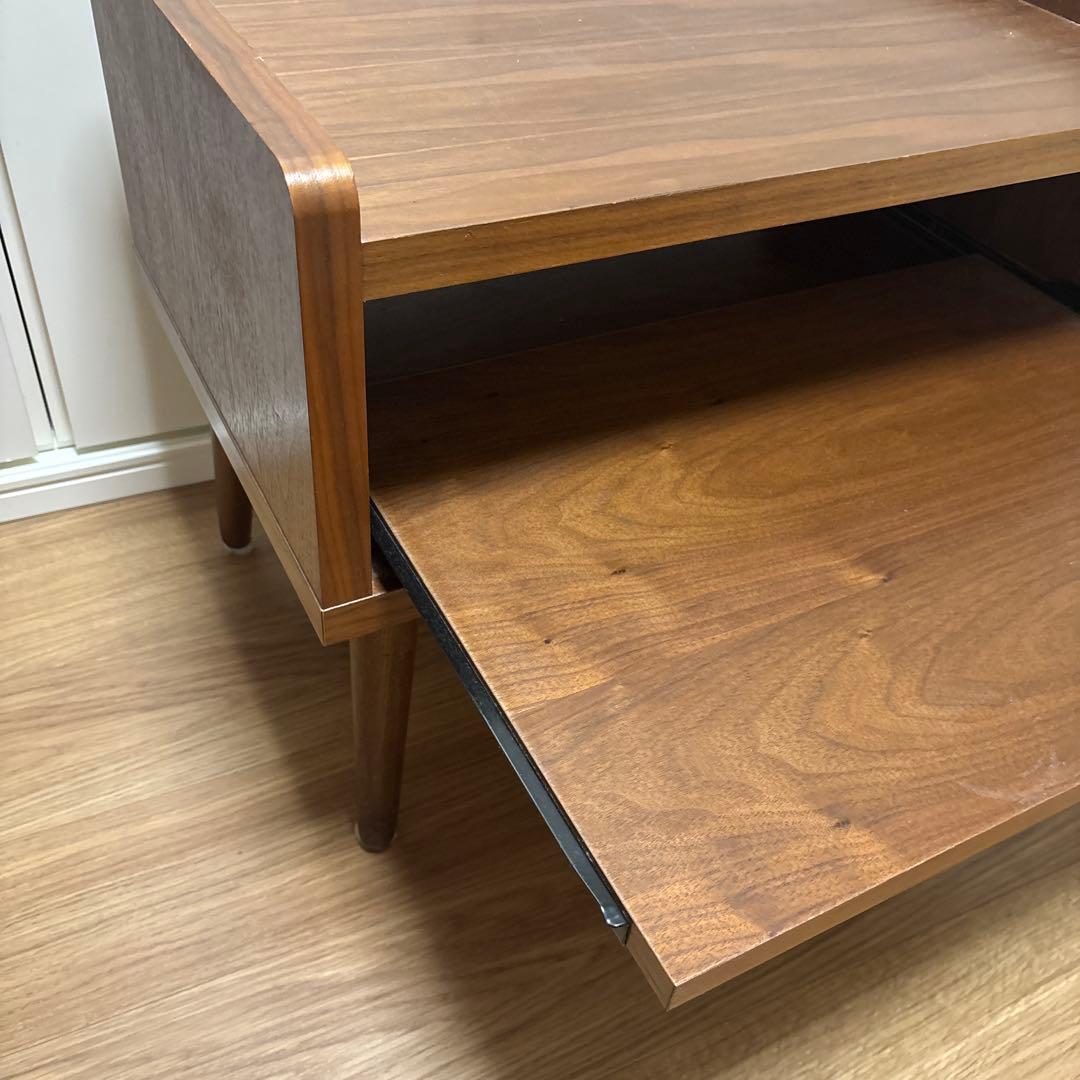 ノーチェ　NOCE 木製ブラウン ローテーブル/TVスタンド