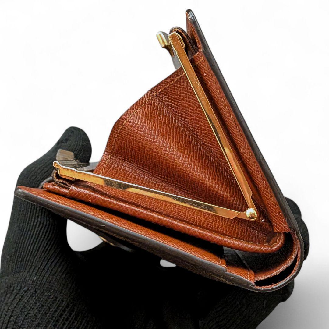 美品 ルイヴィトン モノグラム ポルトモネ ビエ ヴィエノワ 折り財布 がま口