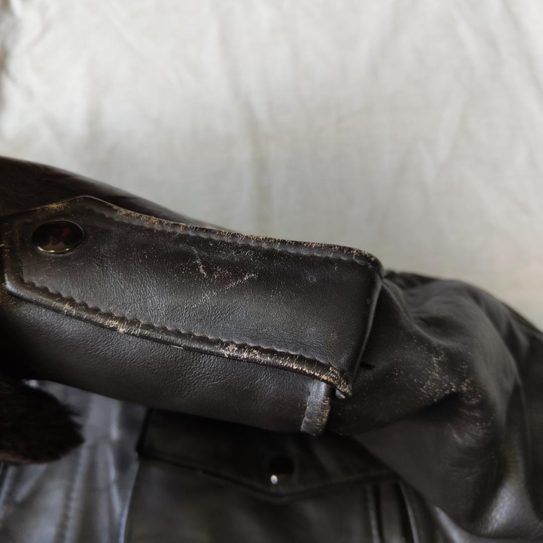 70s USA製 Schott G-1 レザージャケット ハンドペイント