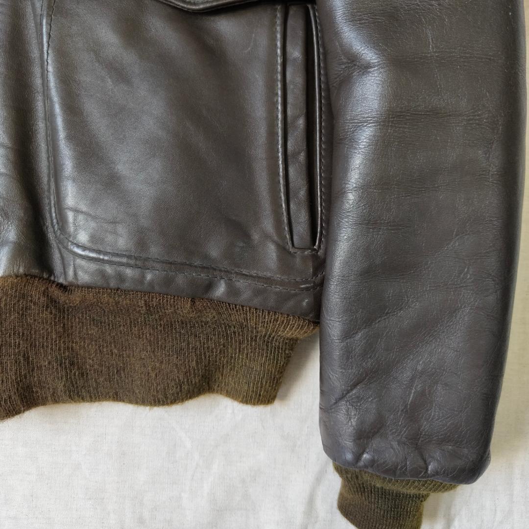 70s USA製 Schott G-1 レザージャケット ハンドペイント