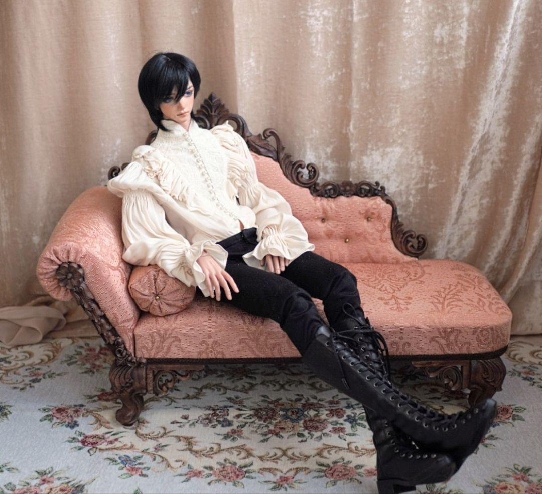 ドール用 1/3サイズ クラシカルカウチソファ アンティークローズ SD BJD