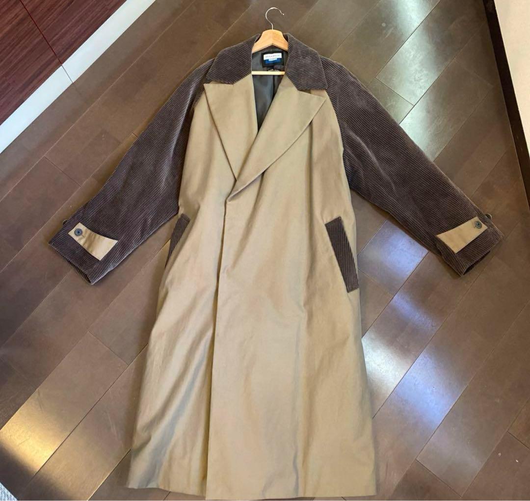 maison special コーデュロイ異素材トレンチコート