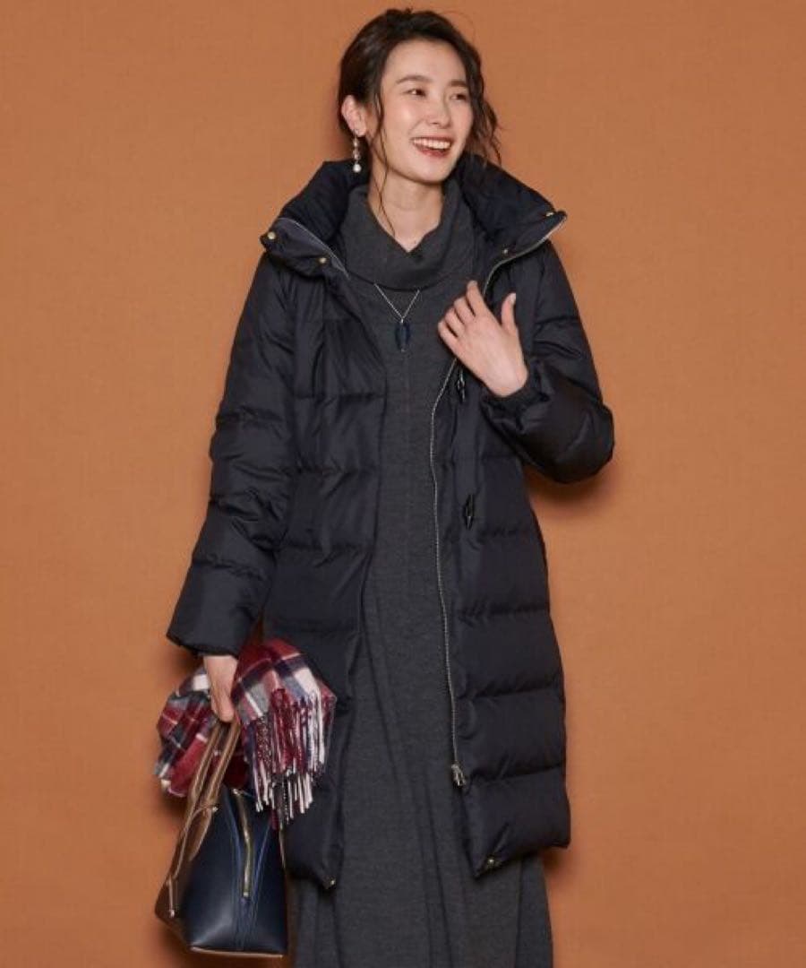 ☆ほぼ未使用☆ジェイプレス　ブラッシュドマルチポリ ロング ダウンコート　11号