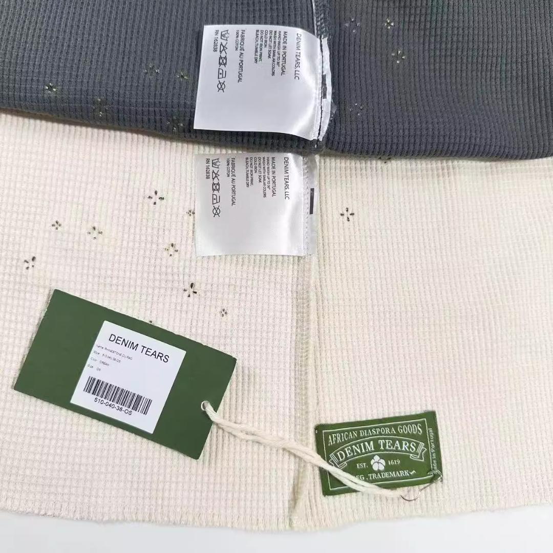 DENIM TEARS Rhinestone Du Rag　オフホワイト