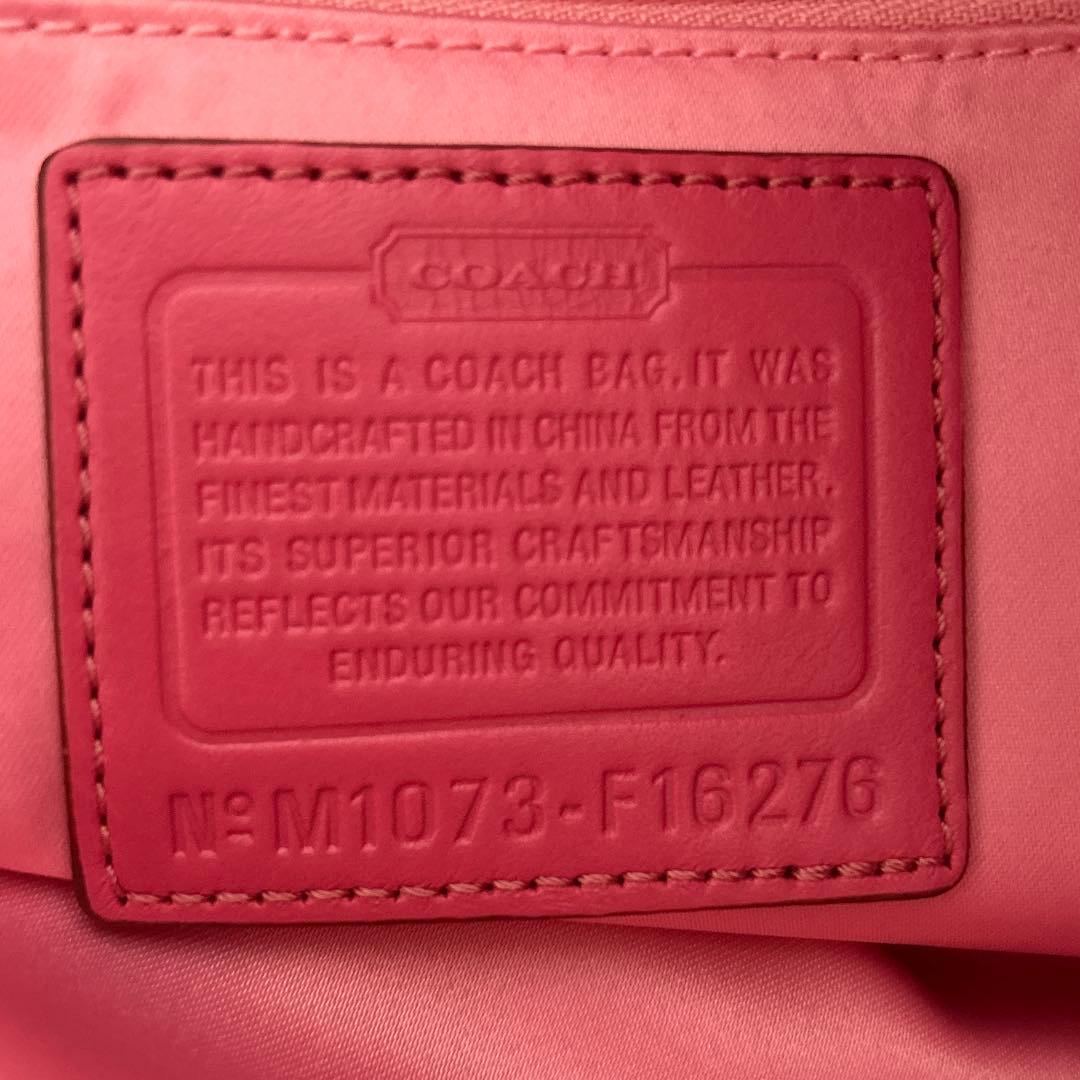 コーチ トートバッグ バッグ ピンク 16276 シグネチャーフローラル