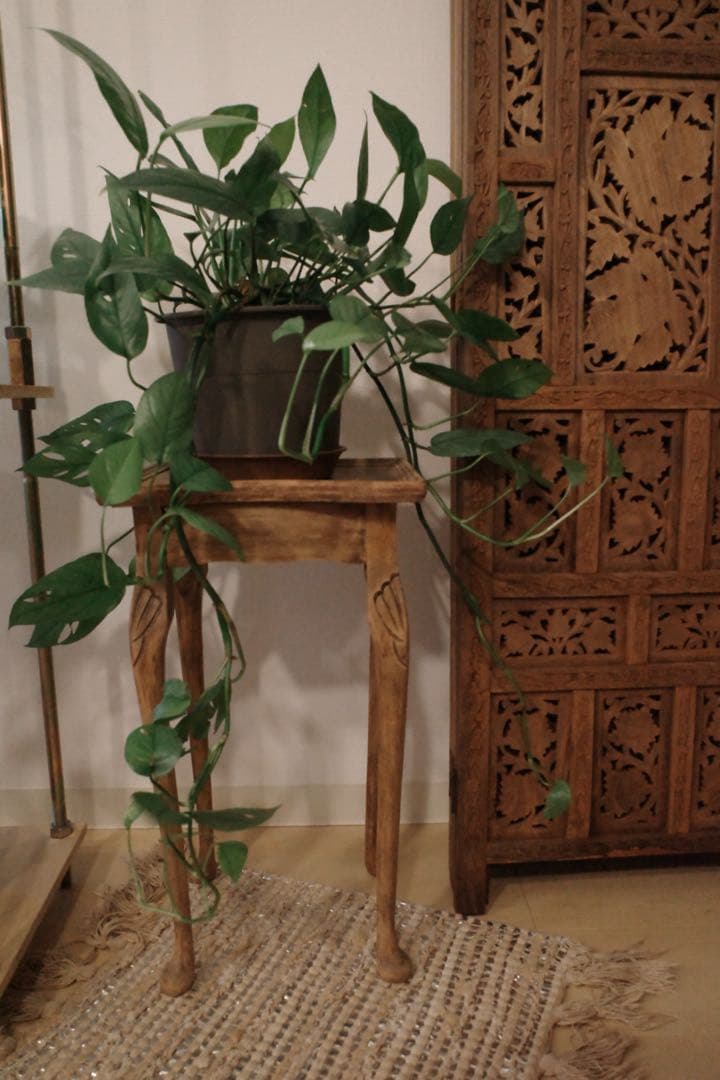 ヴィンテージ家具　ヨーロッパ　サイドテーブル 花台 コンソールテーブル