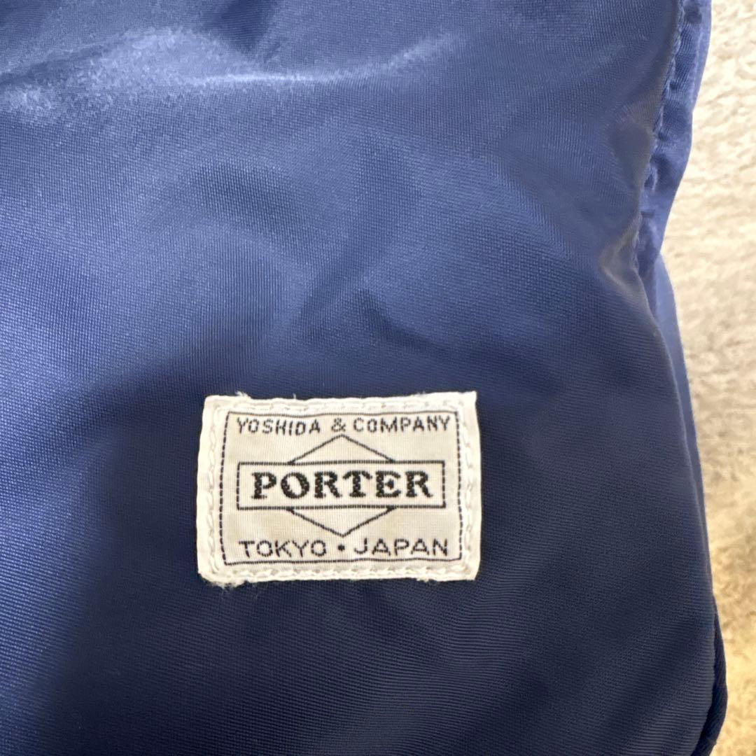 PORTER ポーター トートバッグ 肩掛け クリーム L ネイビー 大容量
