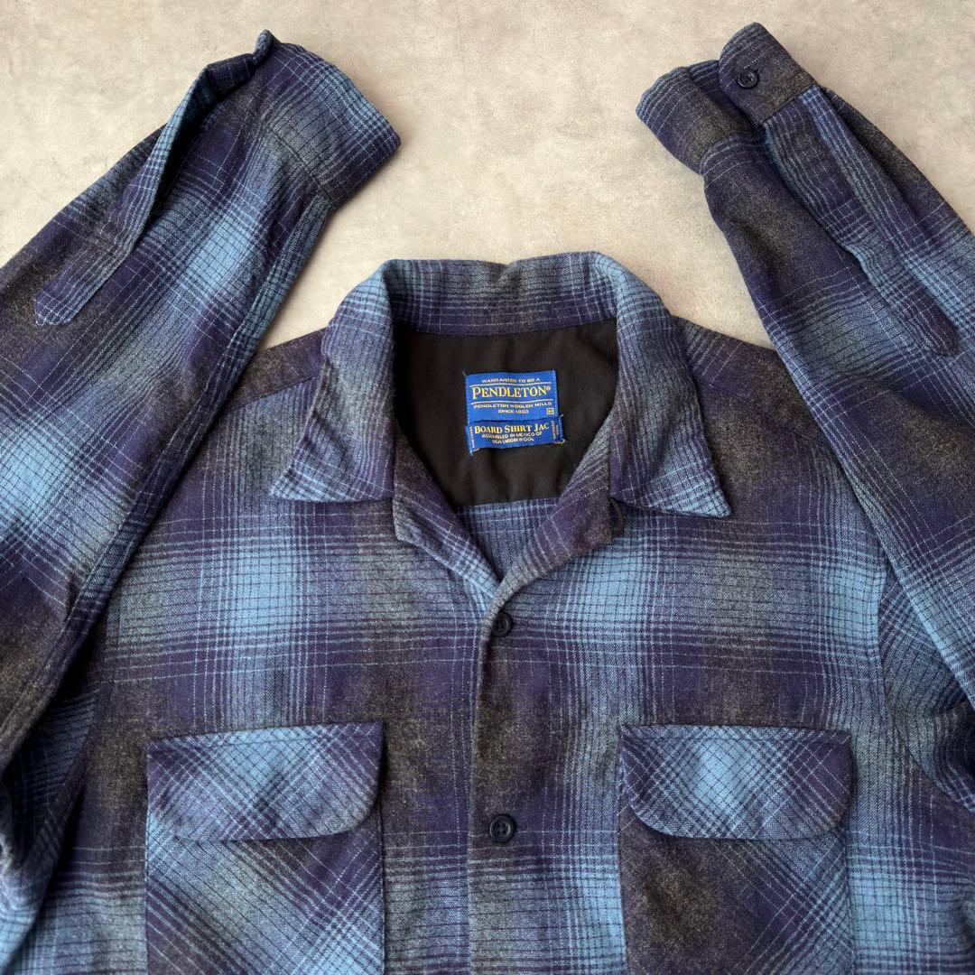 の*ん様 PENDLETON ペンドルトン ボードシャツ チェック 長袖 Mサイ