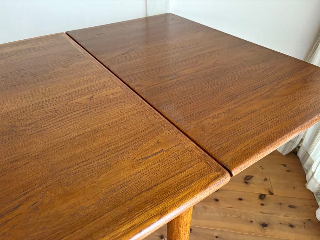 北欧ヴィンテージ　デンマーク　チーク　ドローリーフテーブル