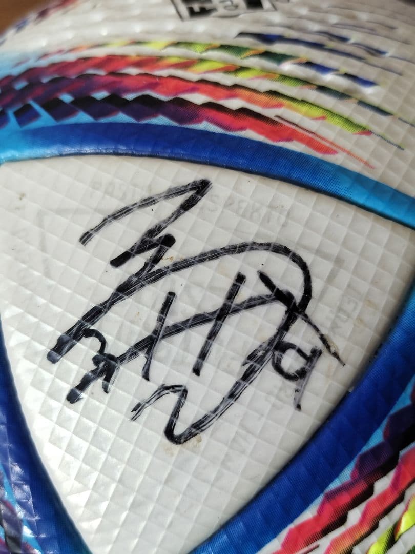 日本未発売　AL RIHLA 日本−スペイン　公式試合球 サイン入り