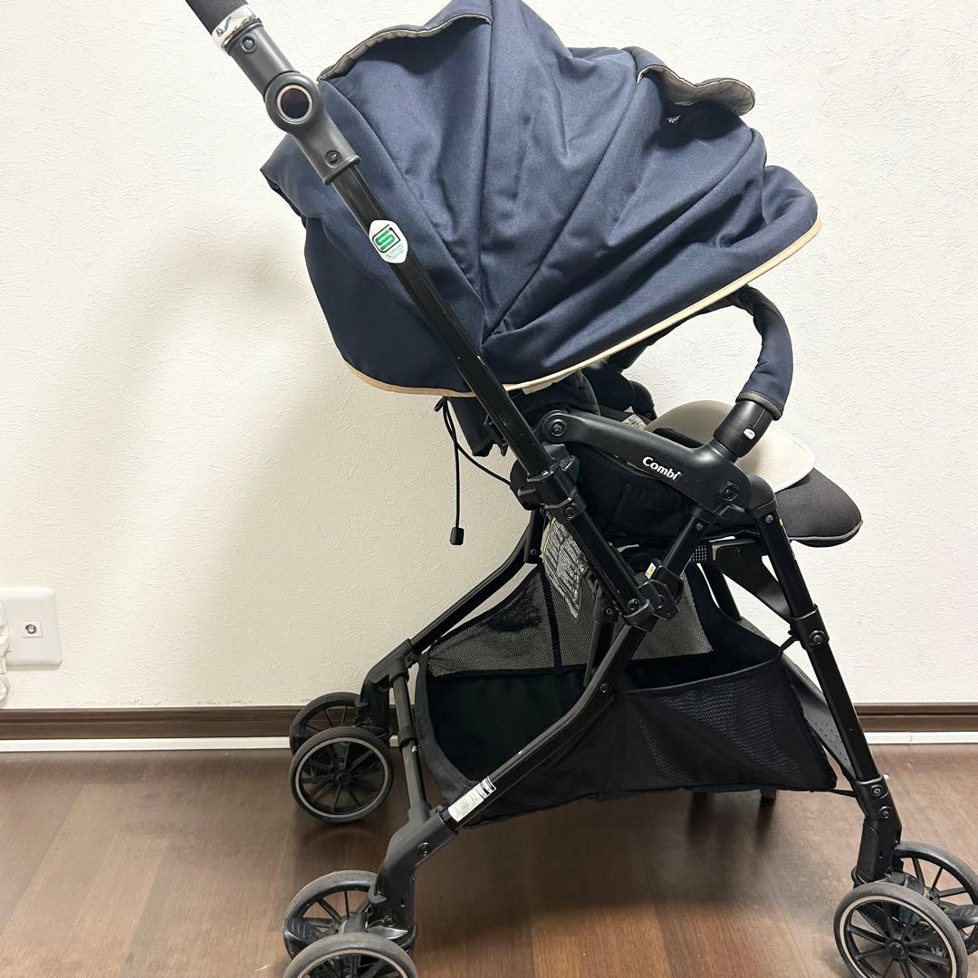 コンビ スゴカルα4キャスcompact エッグショック　ネイビー