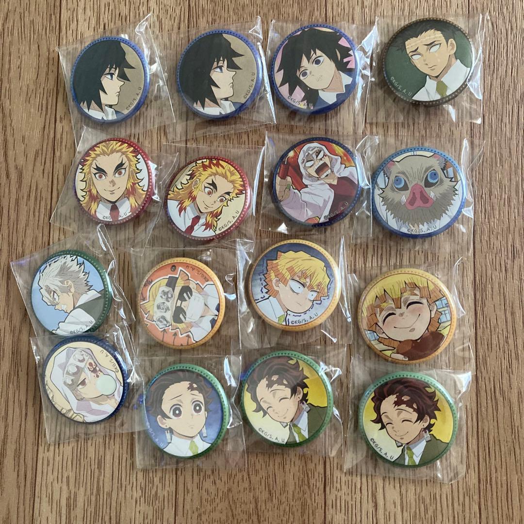 鬼滅の刃 キメツ学園 バレンタイン くじ引き 缶バッジ