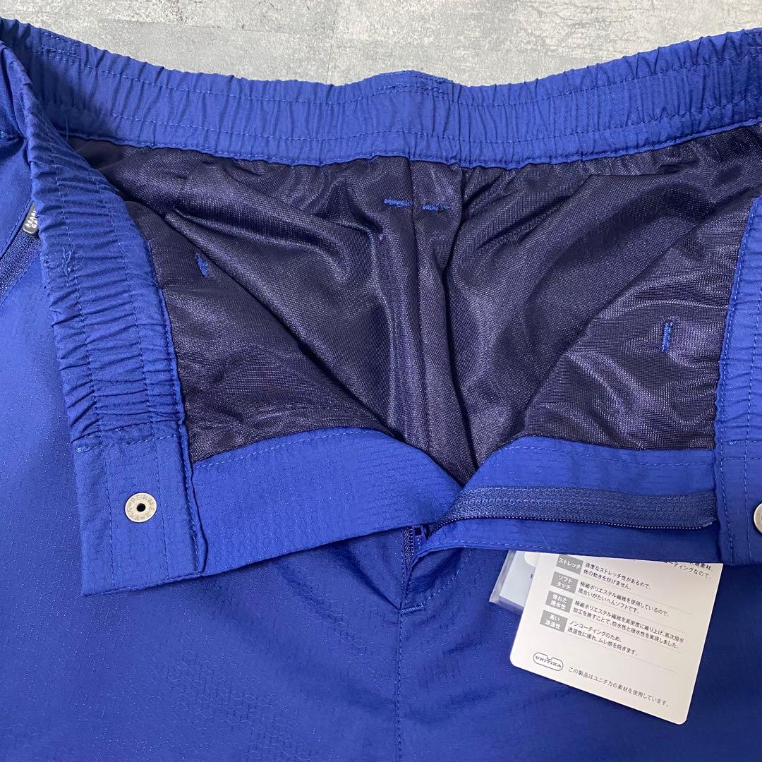 【新品】パーリーゲイツ　セットアップ　ブルゾン　パンツ　防水　ブルー　Mサイズ