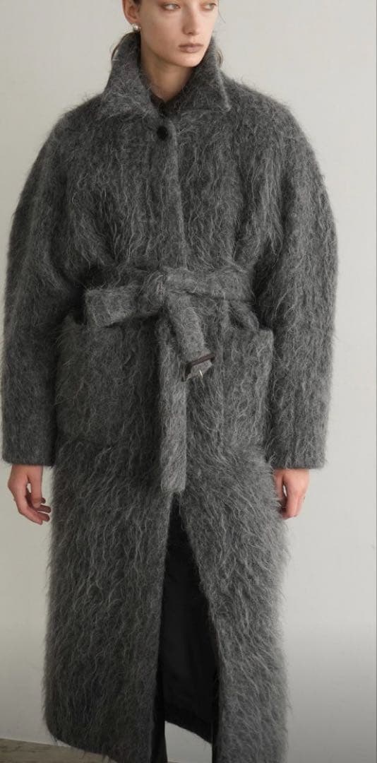 新品 CLANE LONG SHAGGY LADY MAXI COAT 24AW