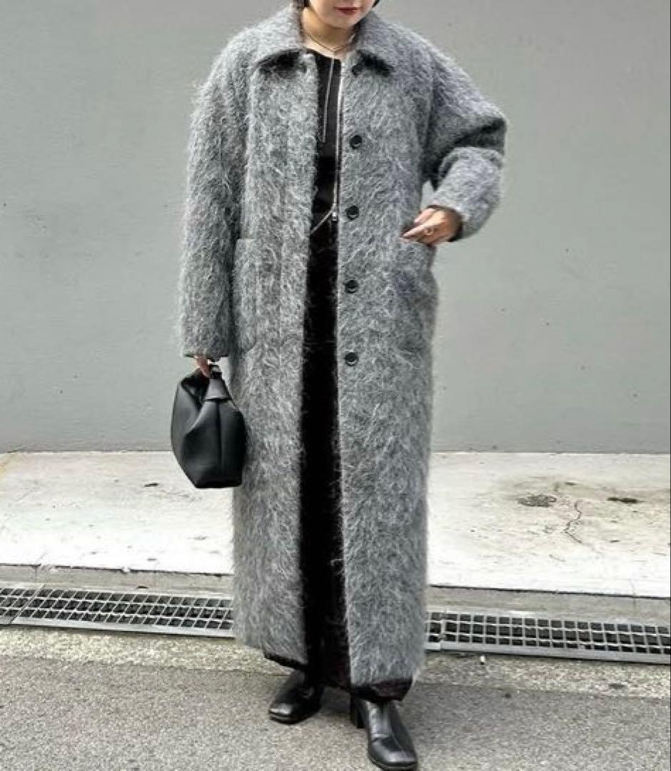 新品 CLANE LONG SHAGGY LADY MAXI COAT 24AW