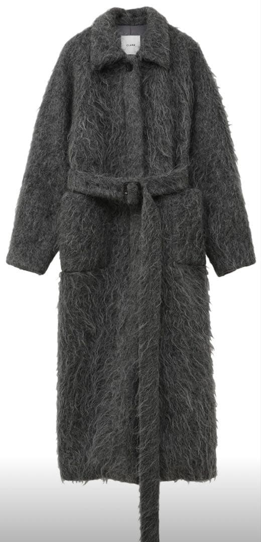 新品 CLANE LONG SHAGGY LADY MAXI COAT 24AW