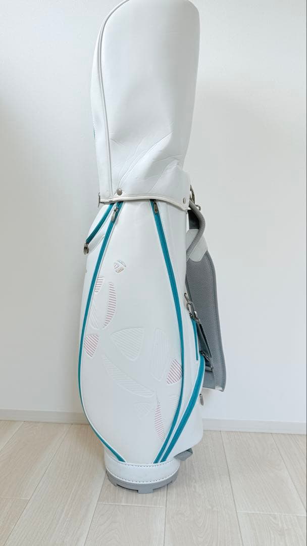 TaylorMade キャディバッグ ホワイト/ターコイズ